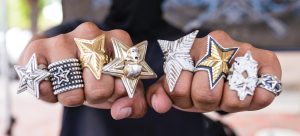 Cody Sanderson large skull star ring