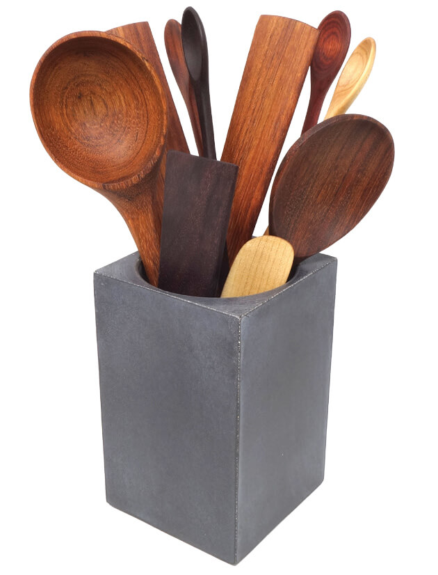 Smirly Walnut Wood Utensil Set