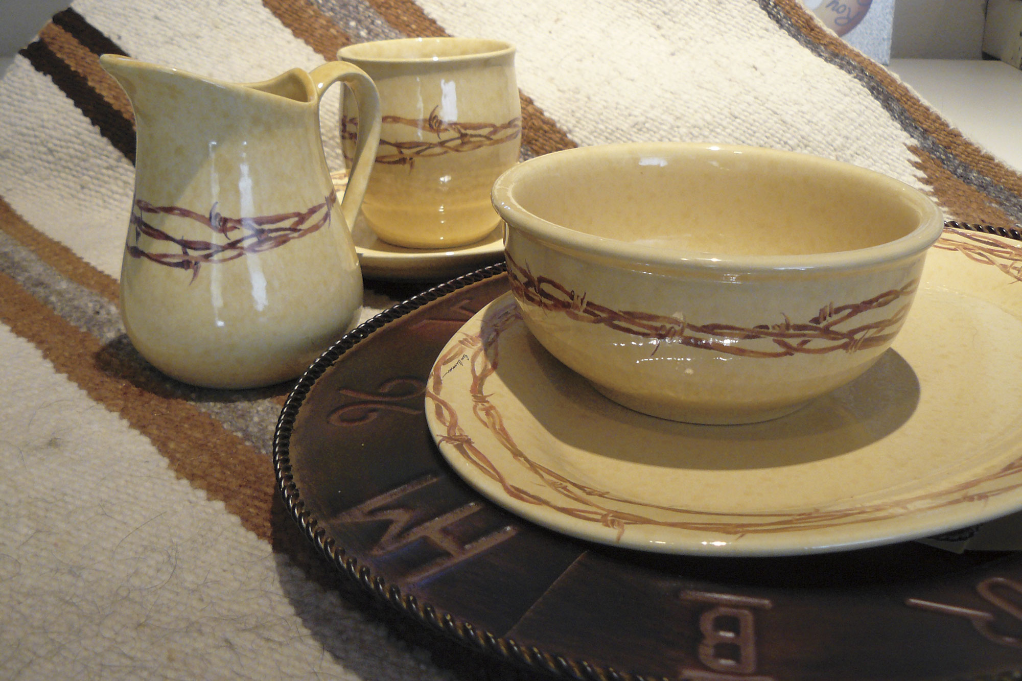 Western Dinnerware, Rodeo Cowboy Style China